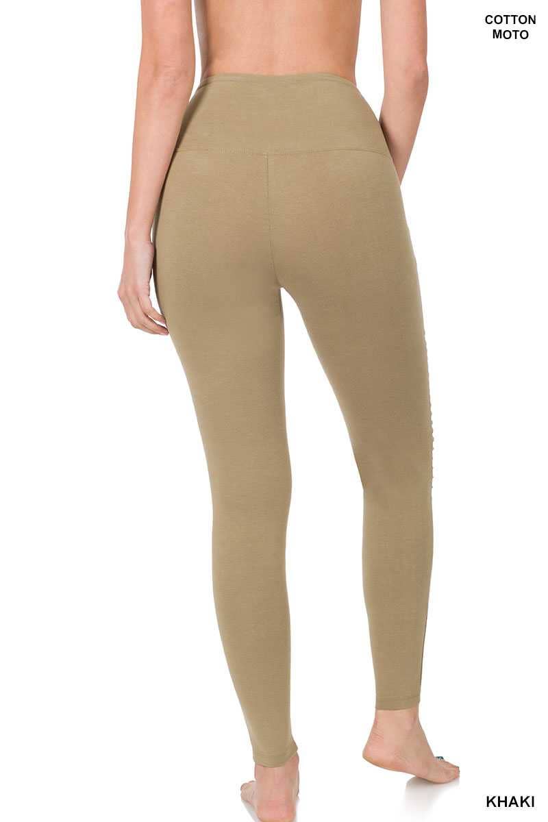COTTON MOTO LEGGINGS